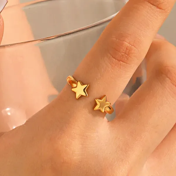 Gold_Star_Duo_Rings_For_Women